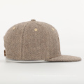 Venda por atacado personalizado de alta qualidade 6 painel tecido patch logotipo herringbone chapéu chapéu